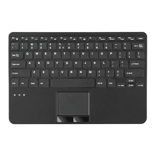 Perixx PERIBOARD-725 Wireless Keyboard with Touchpad - Multi-Device Connection with 2.4G and Bluetooth - Silent Scissor Keys - 11.18x7.17x1.1 Inches Dimension - US English