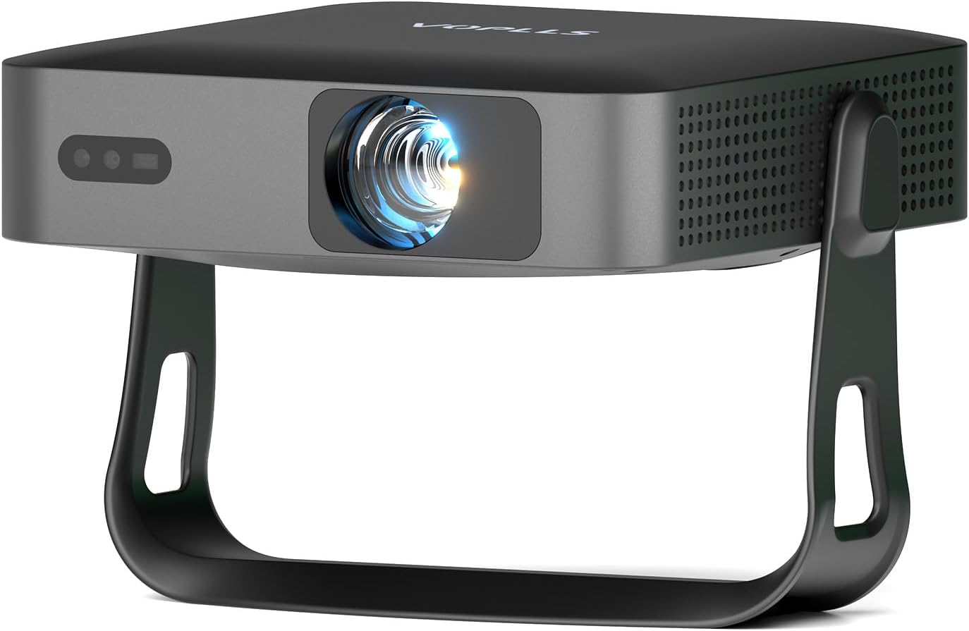 Thinnest 2.24" Smart Mini Projector with WiFi and Bluetooth, Auto Focus & Keystone Portable Outdoor Projector, VOPLLS 4K Support Home Movie Projector