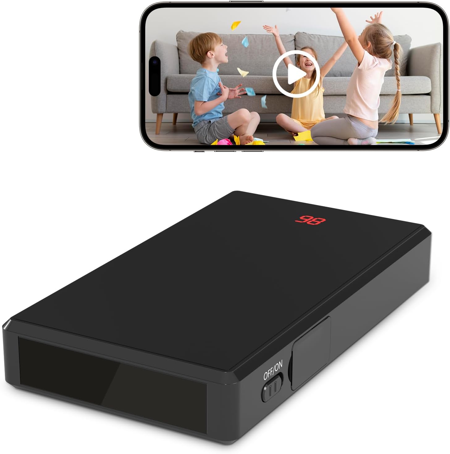 Hidden Camera Portable Charger