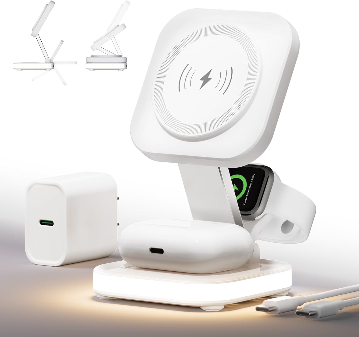 QUZUDN 5-in-1 Magnetic Wireless Charger