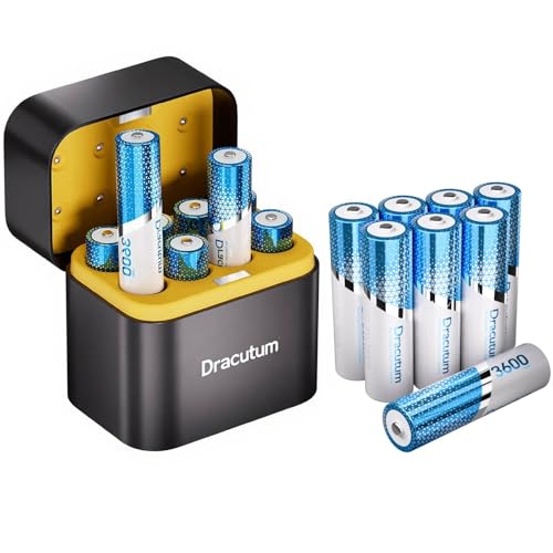 Dracutum 16-Pack AA + Charger