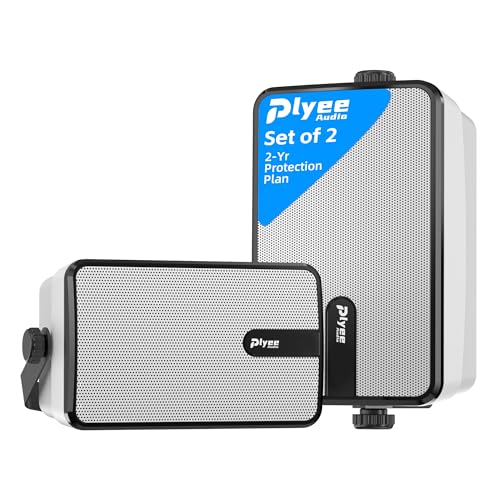 Plyee 250W Outdoor Bluetooth Speakers (2-Pack)