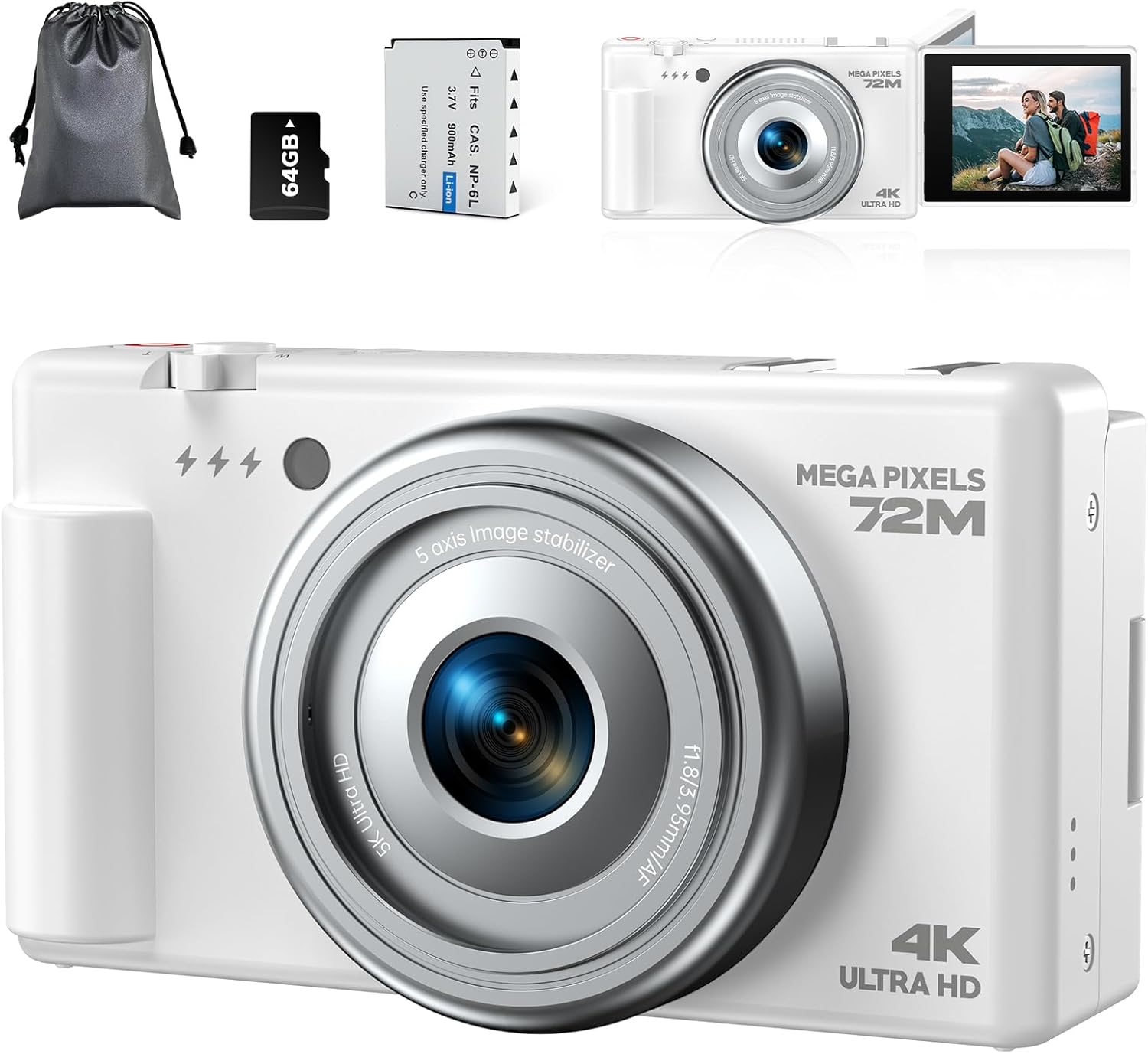 CAMWORLD 4K Vlogging Camera
