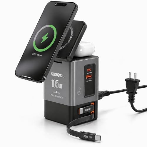 SUGOOL 105W GaN Retractable Charger