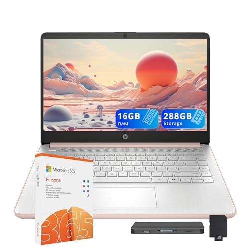 HP Flagship 14" (Gold) w/ 7-in-1 Dock