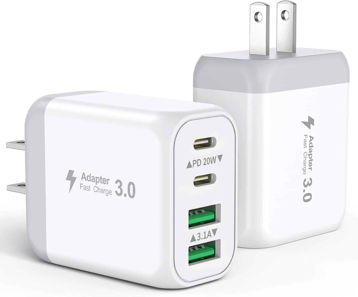 40W USB C Charger Block (2-Pack)
