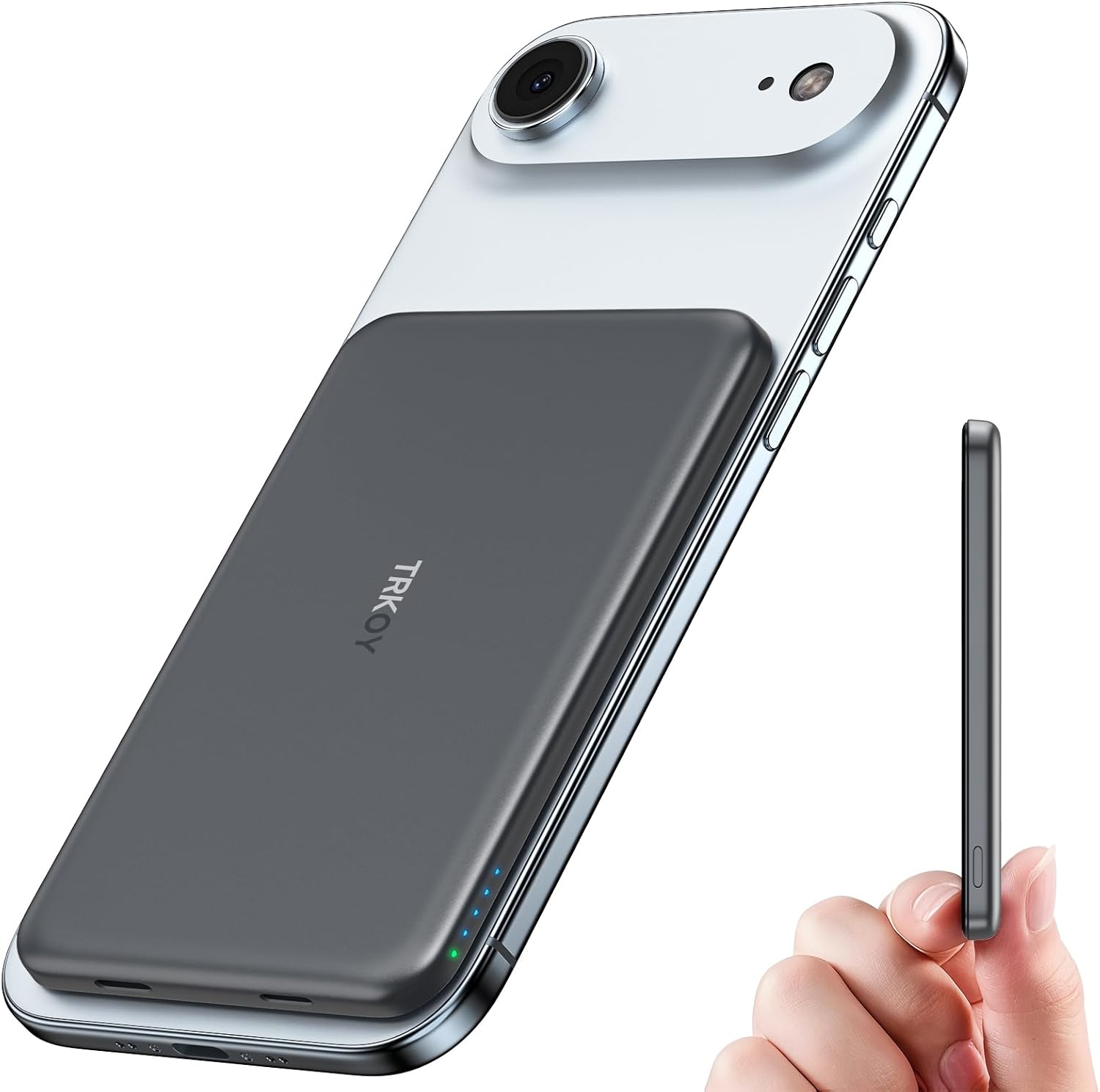 for Magsafe Portable Charger Power Bank,5000mAh Slim Wireless Magnetic Power Bank with USB C Fast Charging,Travel Essential for Magsafe Battery Pack Compatible with iPhone 17/16/15/14/13/12 Series