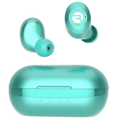 Raycon Everyday Earbuds Classic Bluetooth Wireless with Microphone - Stereo Sound, Active Noise Canceling, in-Ear Bluetooth Headset True Wireless Earbuds 32 Hours Playtime (Mint)