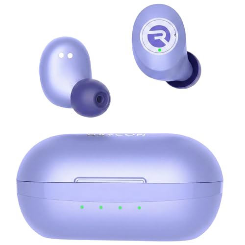 Raycon Everyday Earbuds Classic Bluetooth Wireless with Microphone - Stereo Sound, Active Noise Canceling, in-Ear Bluetooth Headset True Wireless Earbuds 32 Hours Playtime (Purple)