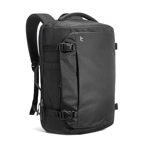 tomtoc Travel Backpack 28L, TSA Friendly Flight Approved Carry-on Luggage Hand Water-resistant Lightweight Business Rucksack, Durable Bag Fits 16 Inch Laptop