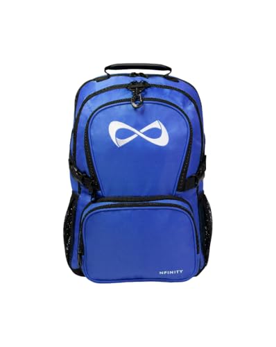 Nfinity Classic Cheer Backpack  Lightweight Sports Backpack with Detachable Pouch and Laptop Sleeve  Ideal for Cheerleading, Travel, and Daily Use