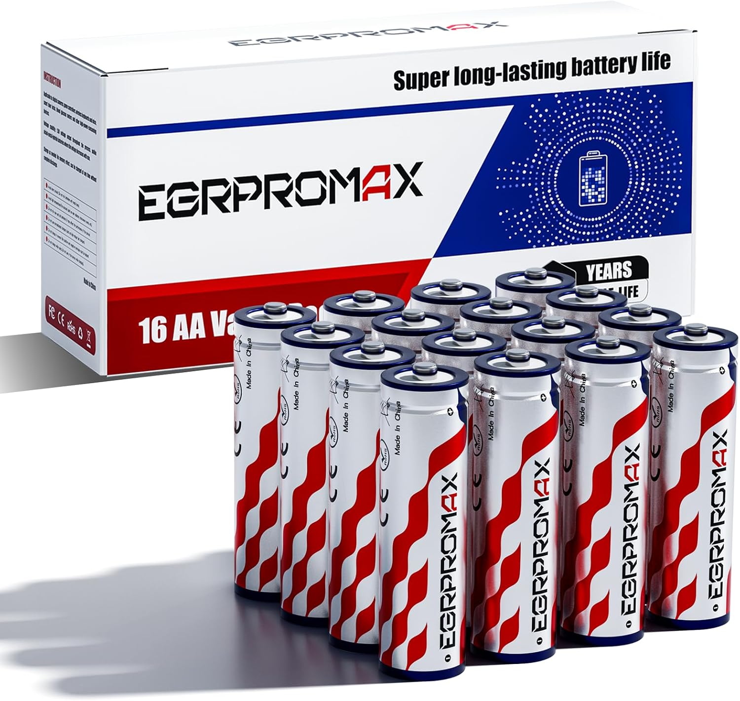 EGRPROMAX 1.5V Lithium AA 16-Pack