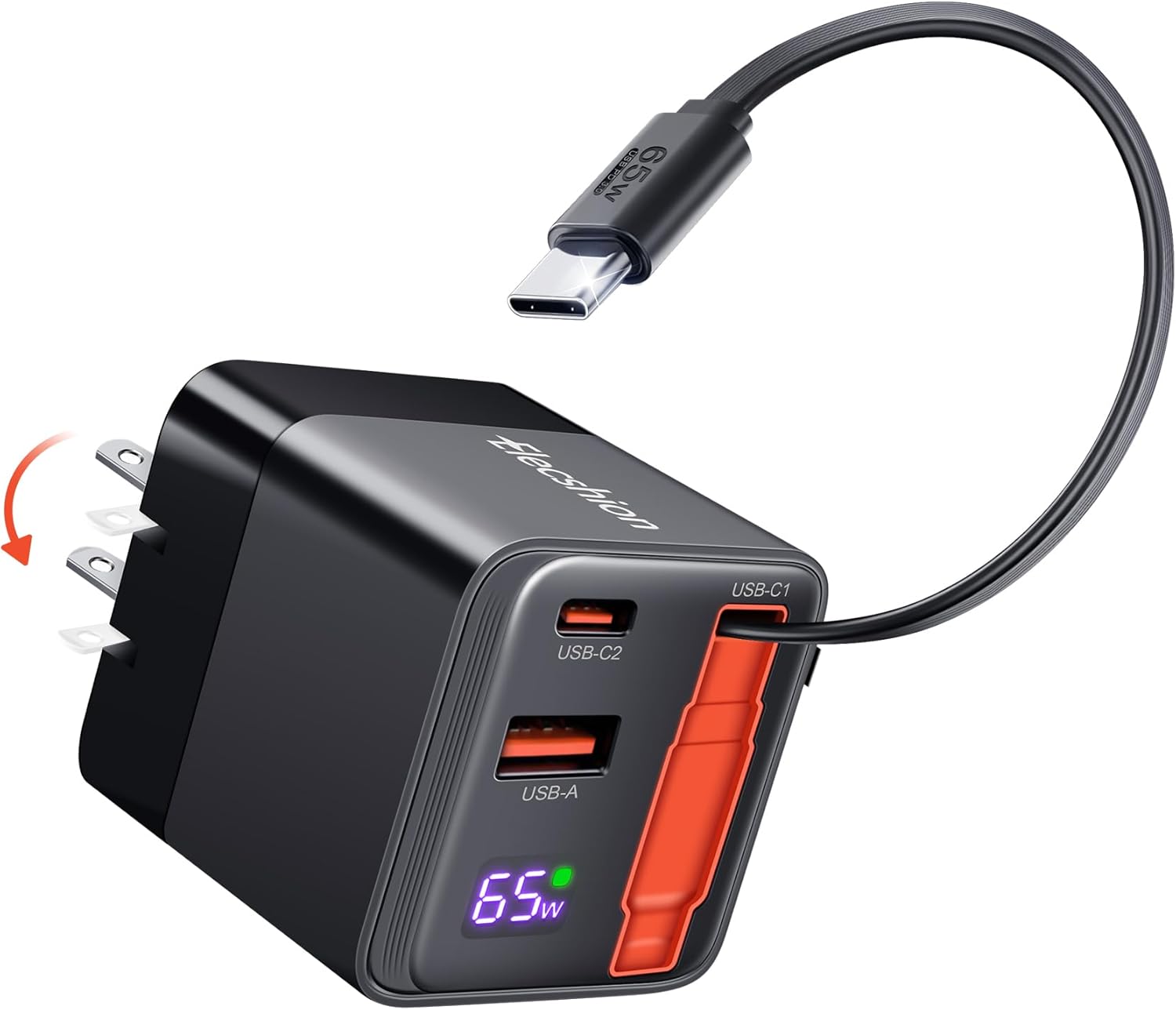 65W Retractable Charger (Elecshion)