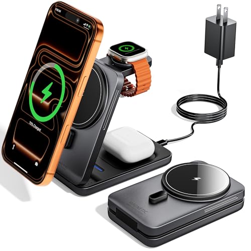 KPON 3-in-1 Foldable Magnetic Charger