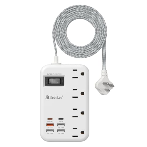 Beeiker 45W USB C Travel Power Strip