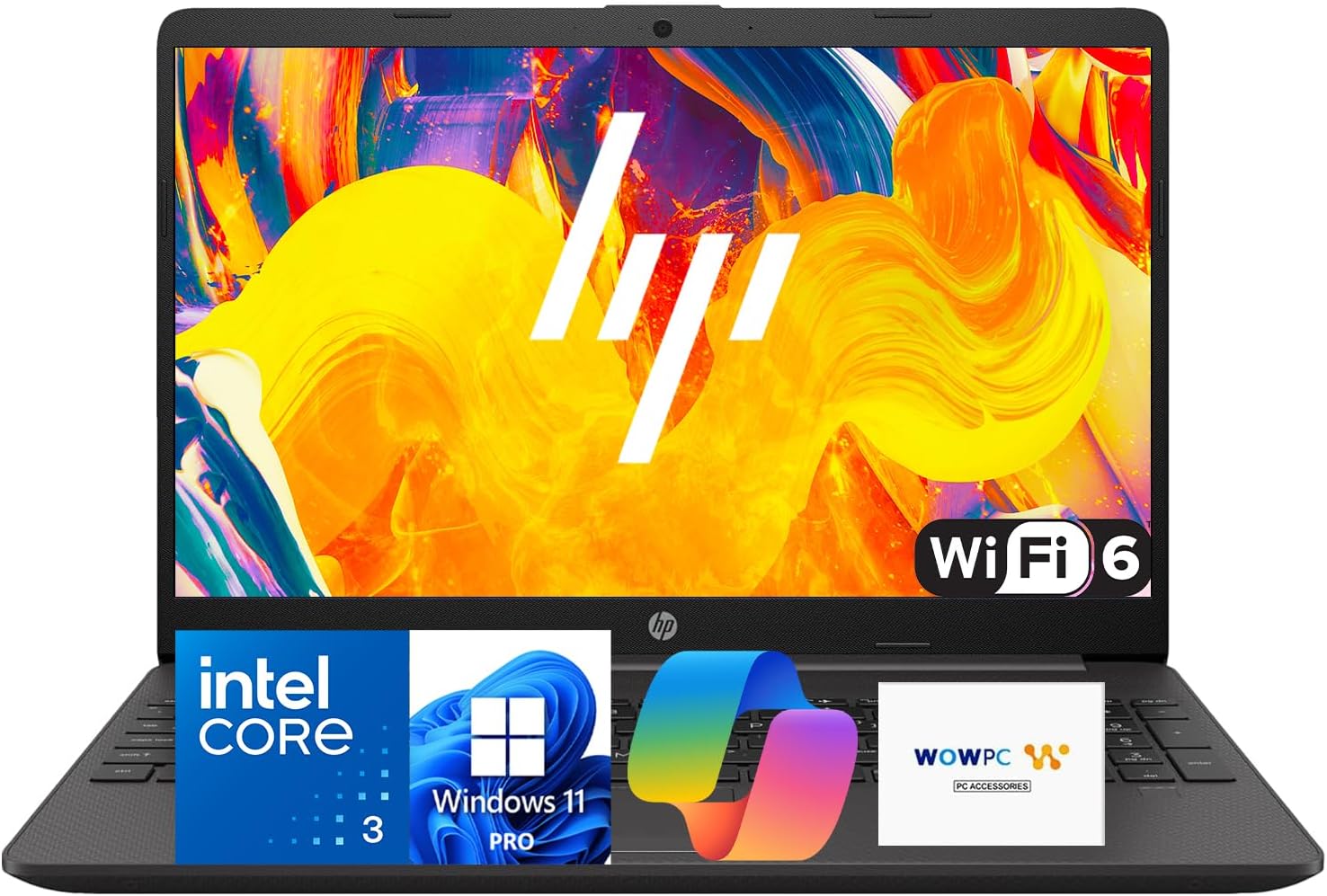 HP 15 G9 Laptop, Powerful Intel i3-1315U up to 4.5GHz (Faster Than i7-1250U), Crisp 15.6" Full HD Display, Windows 11 Pro, Wi-Fi 6 & Bluetooth 5.3, Ethernet & SD Card, WOWPC USB (32GB RAM, 1TB SSD)