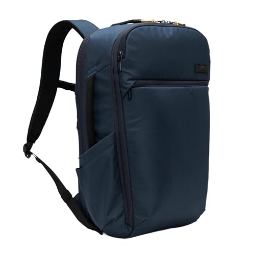 Halfday Roamer All-in-One Travel Backpack | 15 Laptop Compartment, Built-In Shoe/Laundry Pouch, Magnetic Sternum Strap, Padded Shoulder Support | Weekend & Business Trip Carry-On Bag, Marine
